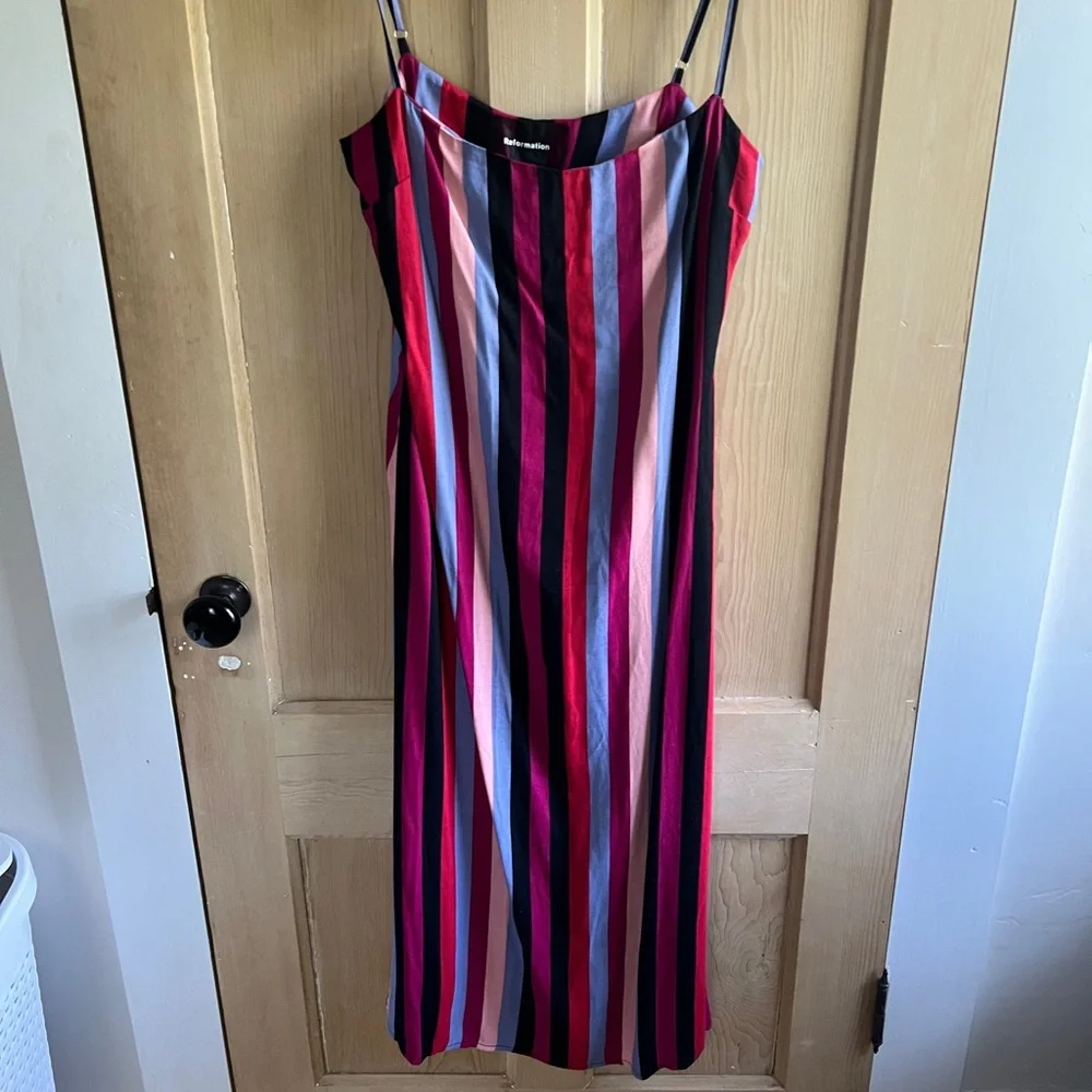 Reformation Multicolor Striped Maxi Dress - Picture 5 of 6